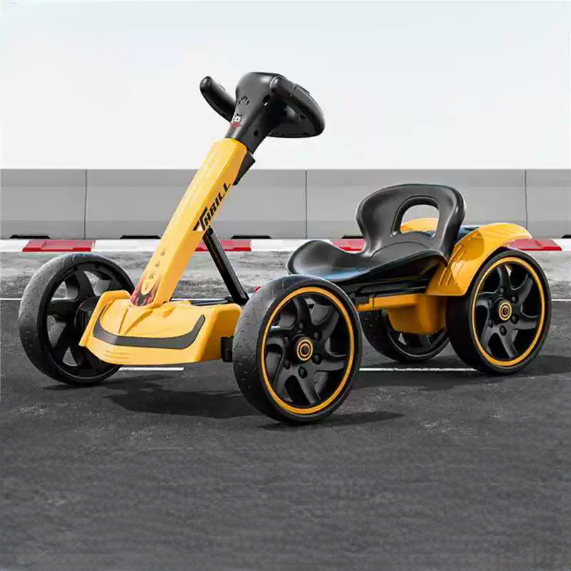 Kids Ride-on Pedal Go Kart - Yellow