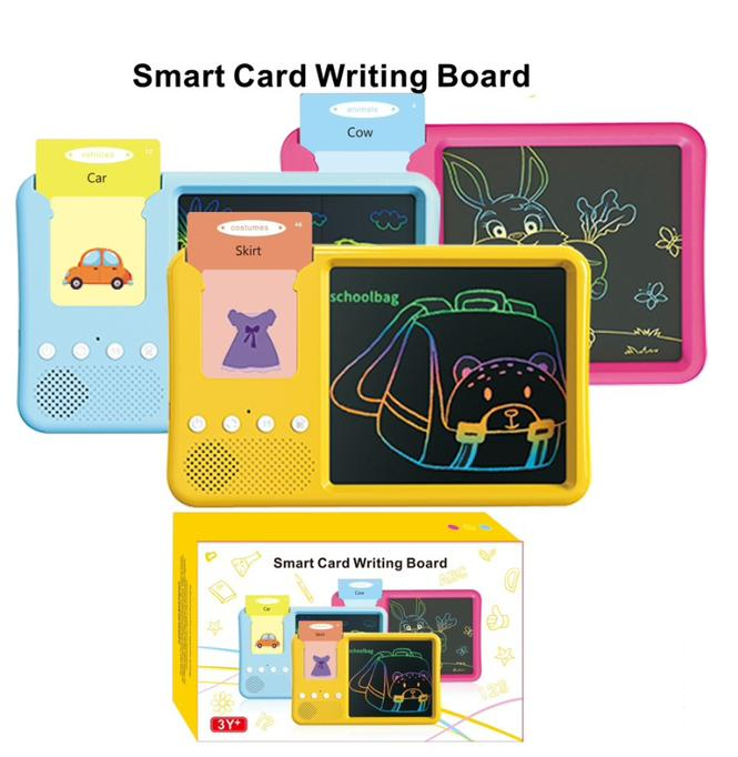 2in1 Kids Smart Flash Card Reader & Writing Tablet