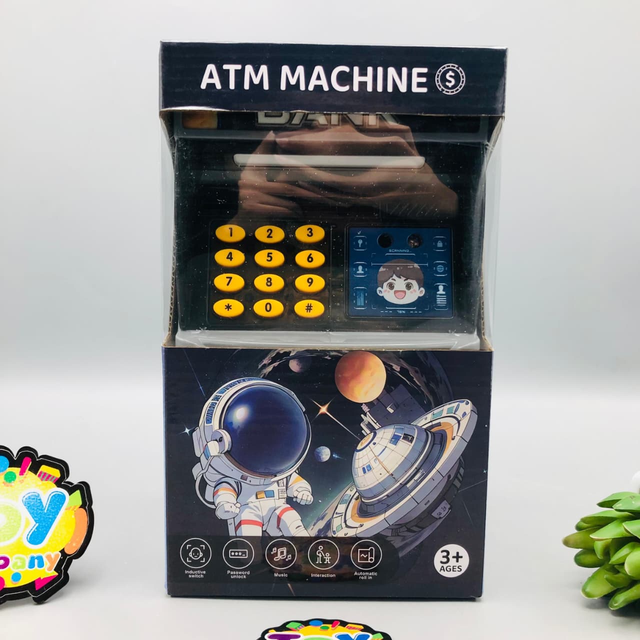 Kids Space Themed Password & Face Recognition ATM Machine
