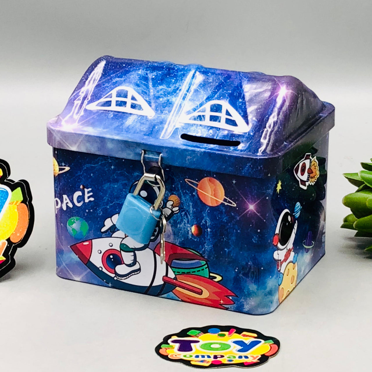 Kids Spaceman Themed Coin Saving Box