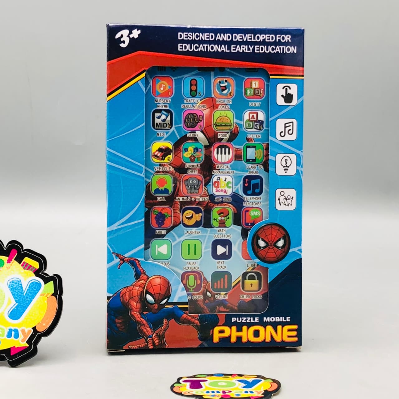 Kids Spiderman Themed Musical Puzzle Mobile Phone