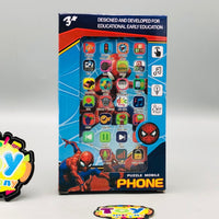 Kids Spiderman Themed Musical Puzzle Mobile Phone
