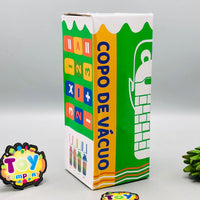 Kids Stainless Steel Maths Puzzle Water Bottle - Green