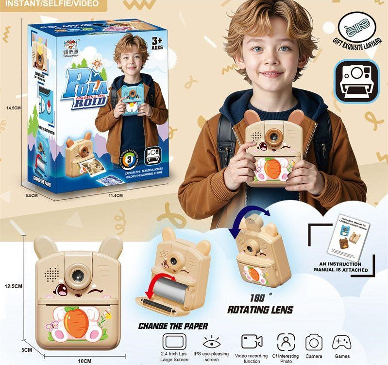 Kids Cute Themed Polaroid Instant Digital Print Camera