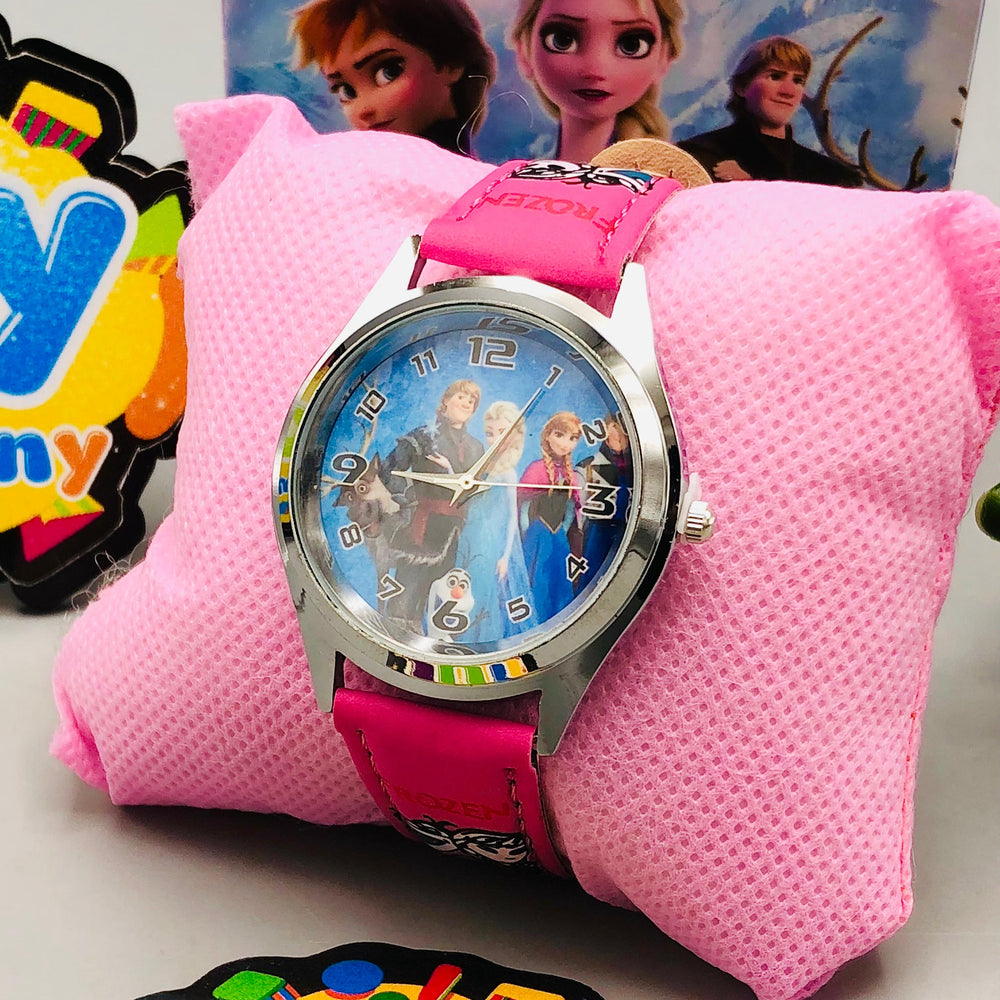 Frozen Themed Kids Stainless Steel Frame Watch