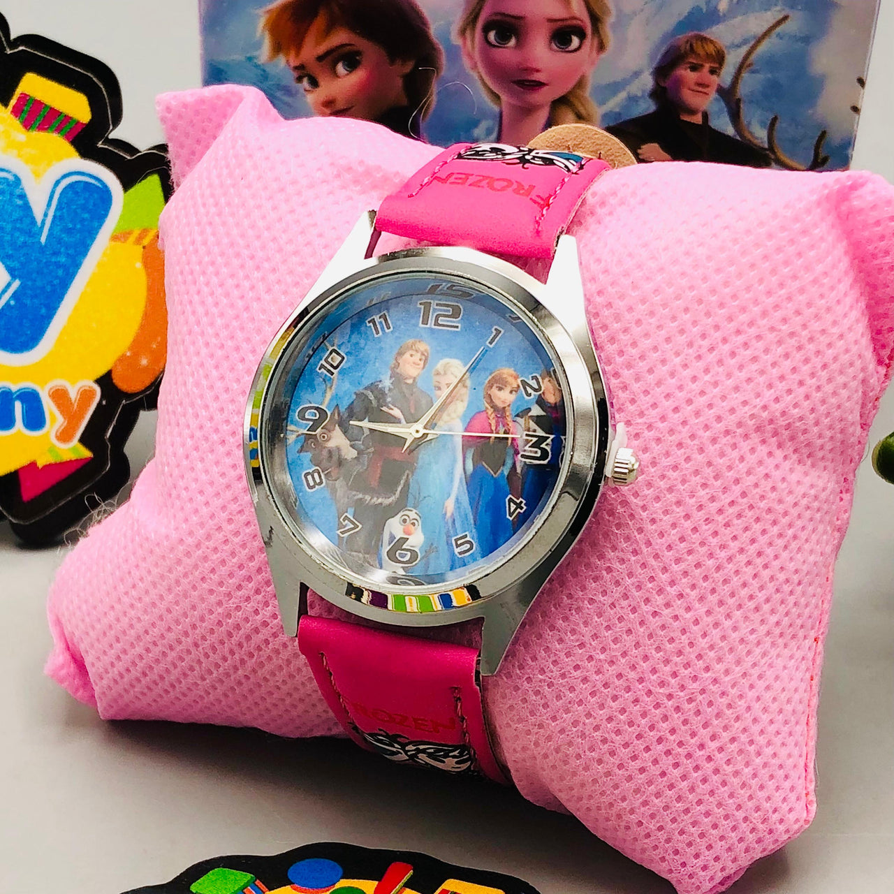 Frozen Themed Kids Stainless Steel Frame Watch