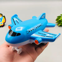 Mini ABS Inertial Cartoon Airplane - 1Pc