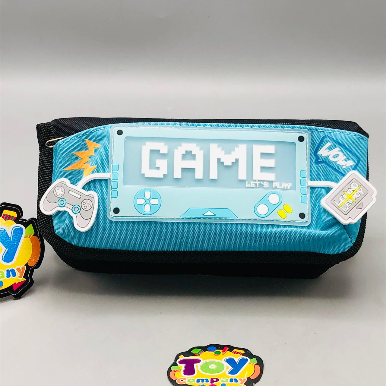 Premium Game Themed Kids Pencil Pouch - Turquoise
