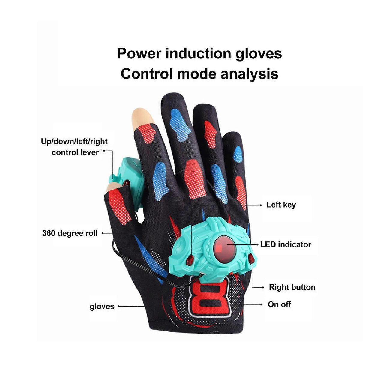 2.4GHz Kinetic Sensing Glove Control Flying Airplane