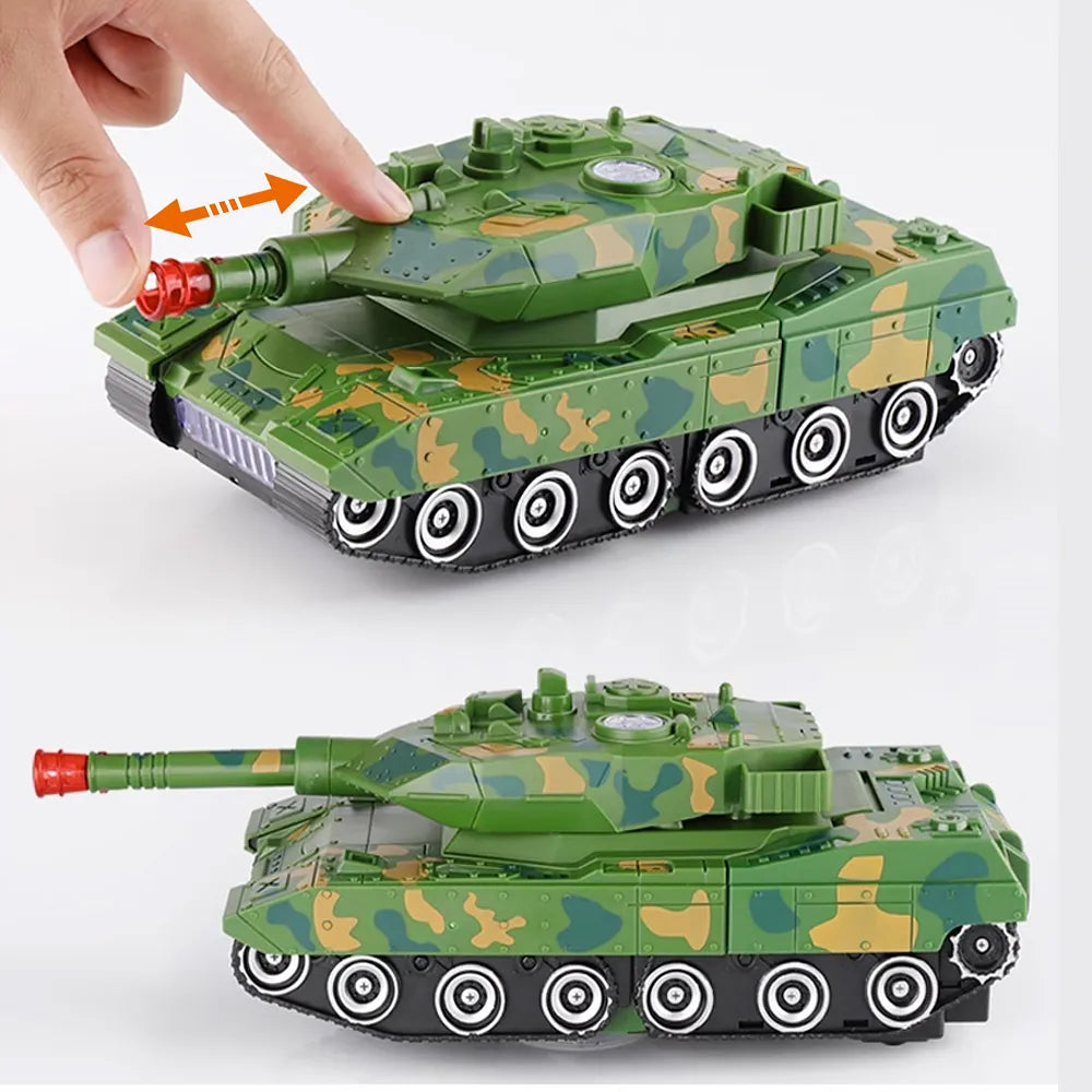 Deformation Combat Military Tank With Light & Sound