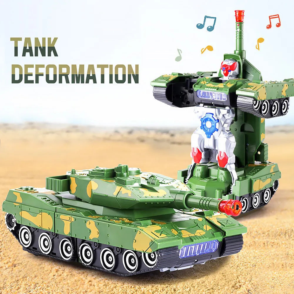 Deformation Combat Military Tank With Light & Sound