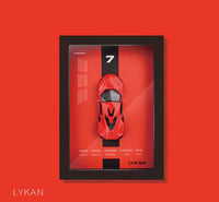 1:32 Diecast Lykan Model 3D Photo Frame