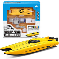 Thumbnail for Wind-Up Power Generator Set Kids Boat Toy