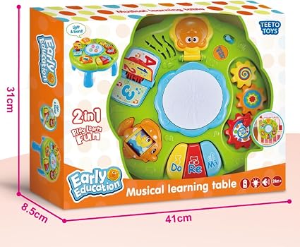 2in1 Musical Learning Table With Light & Sound