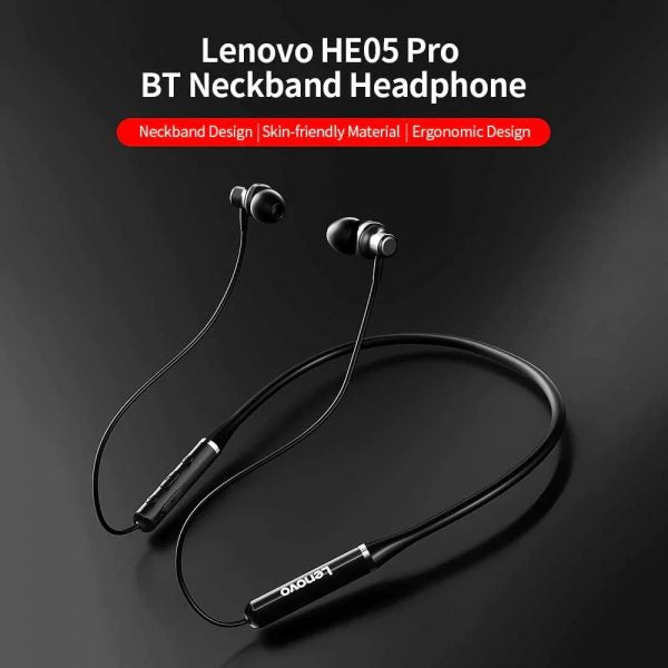 Lenovo Wireless Neckband Earphone HE05-A+