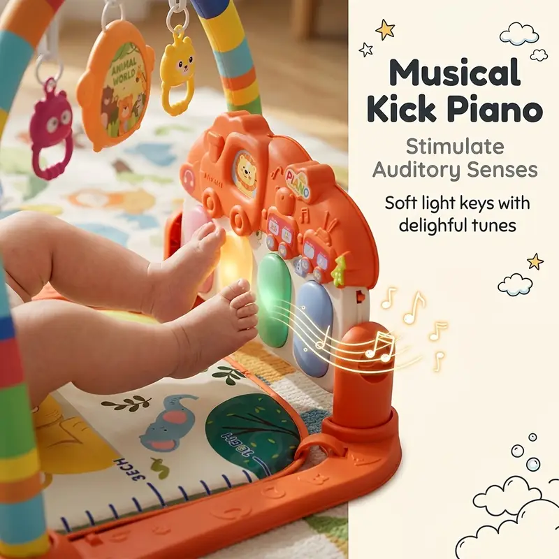 Lion Themed Baby Musical Piano Play Gym