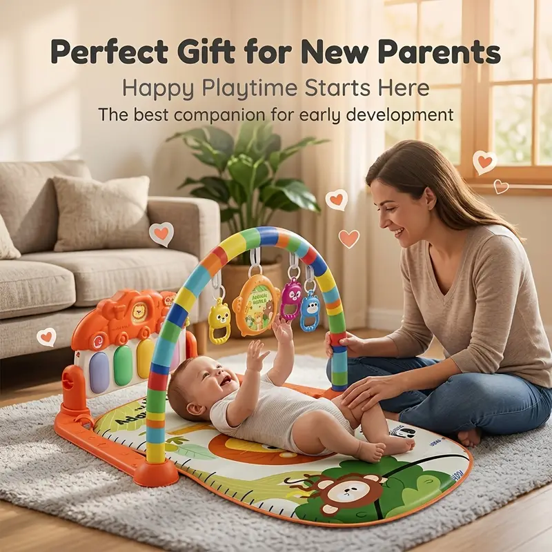 Lion Themed Baby Musical Piano Play Gym
