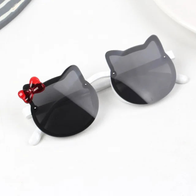 Children's Cute Kitty Frame Sunglasses