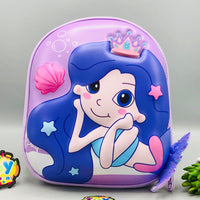 Luminous Mermaid 3D Shell Kids Picnic Backpack