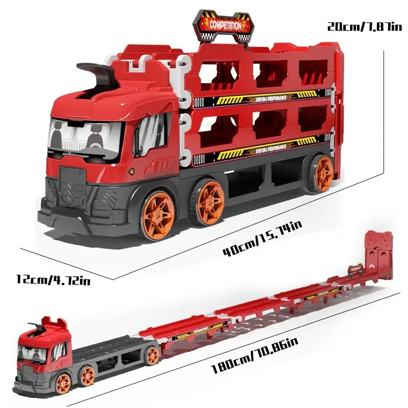Deformation Ejection Truck Slide Drive - 6 Metal Cars