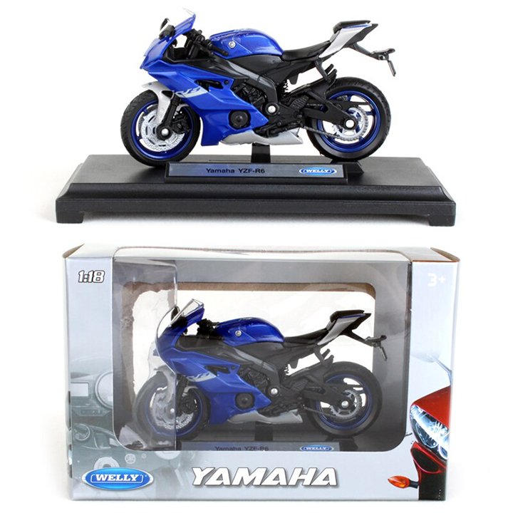 1:18 Diecast Yamaha YZF-R6 Model Bike