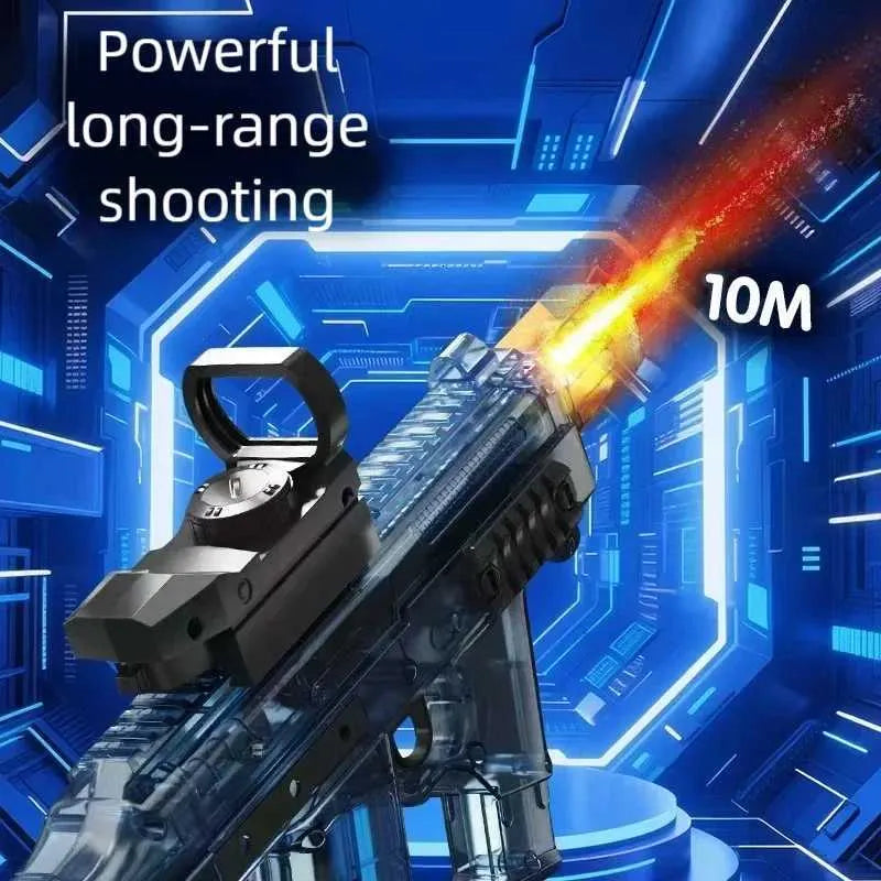 Electric MK3 Water Shooting Gun With Light Silencer