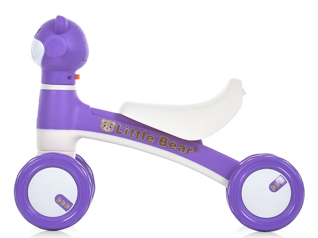 Bear Ride-on Baby Foot To Floor Balance Bike - Purple