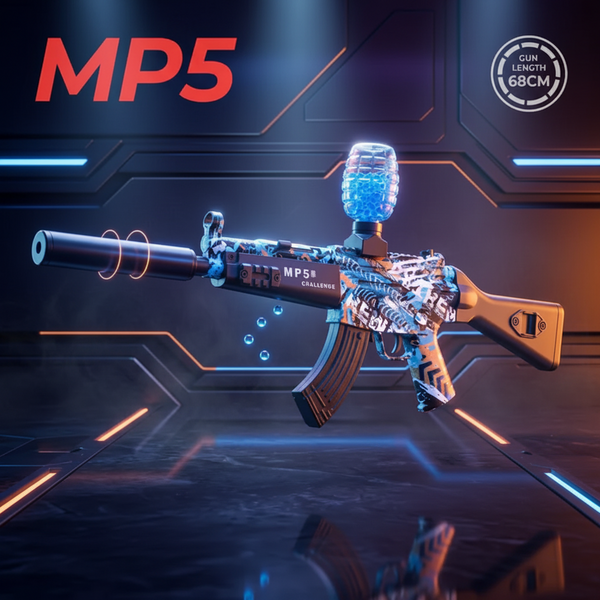 MP5 Water Bullet Shooting Gun With Smoke Silencer