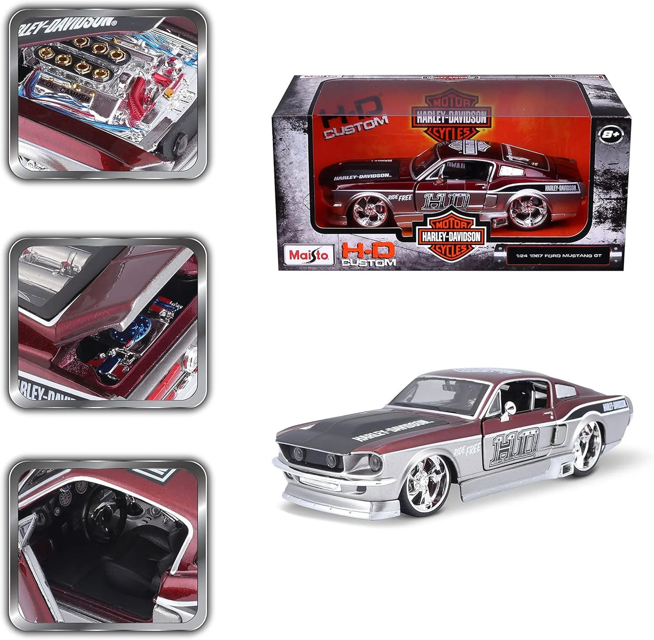 Maisto 1:24 Harley Davidson 1967 Ford Mustang GT