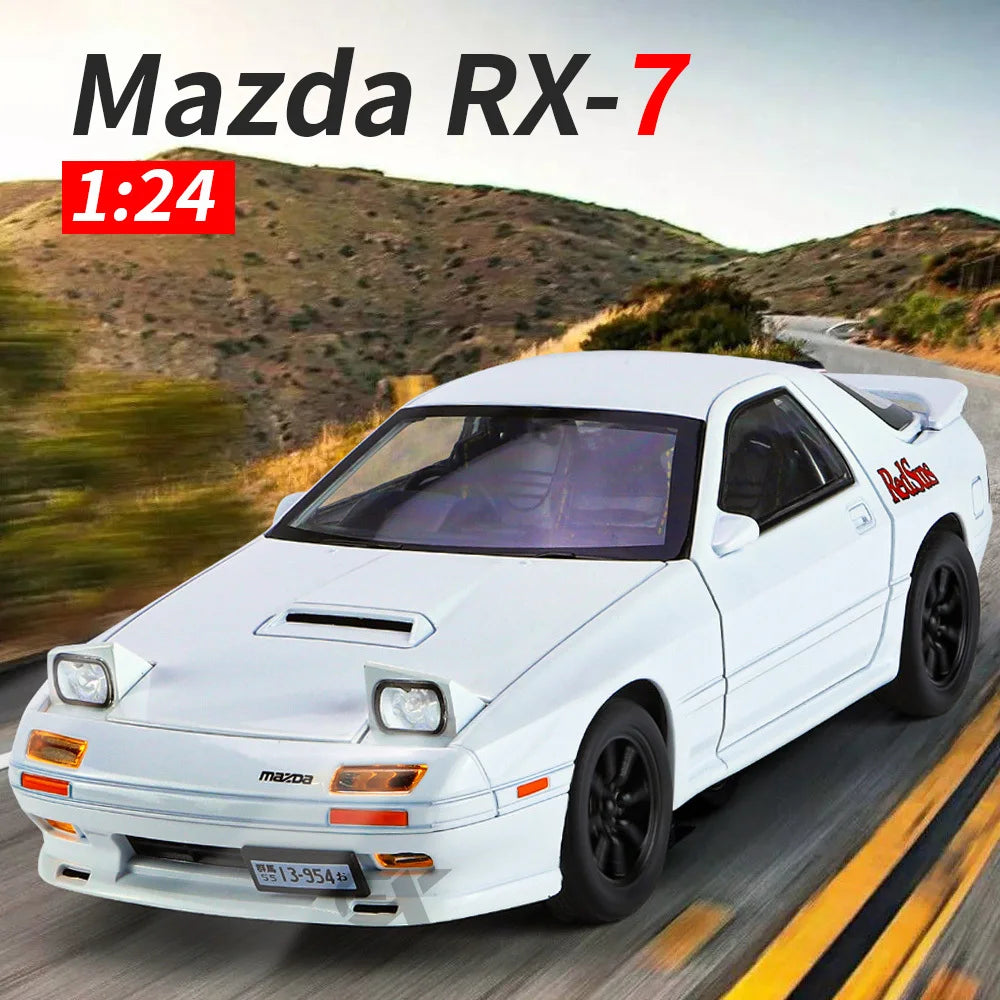 1:24 Diecast Mazda Rx7 RedSuns Model Car