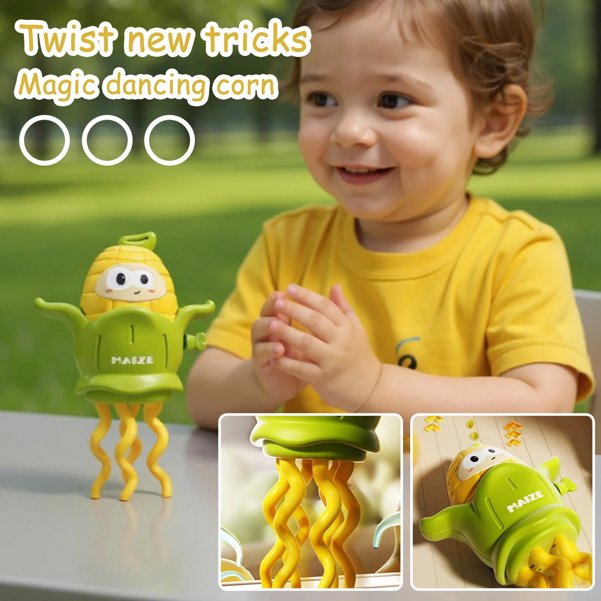Mini Kids Wind-up Crawling Corn Toy