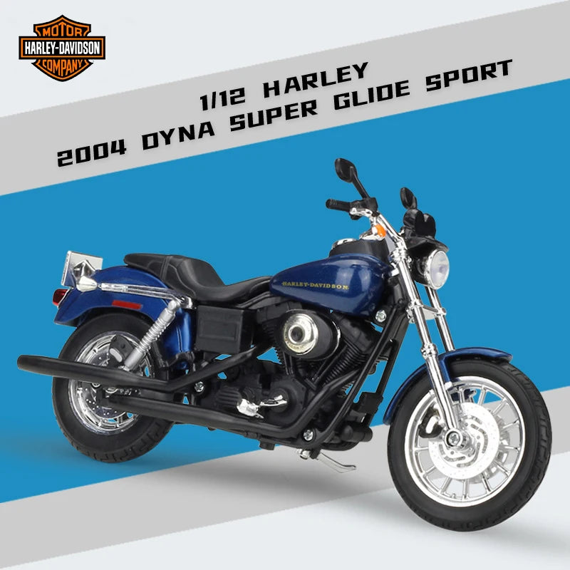 Maisto 1:12 Harley Davidson 2004 DYNA Super Glide Bike