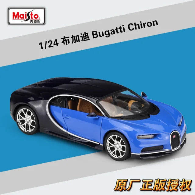 Maisto 1:24 Diecast Bugatti Chiron - Blue