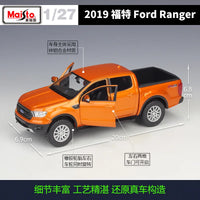 Maisto 1:27 Diecast Ford Ranger 2019 - Orange