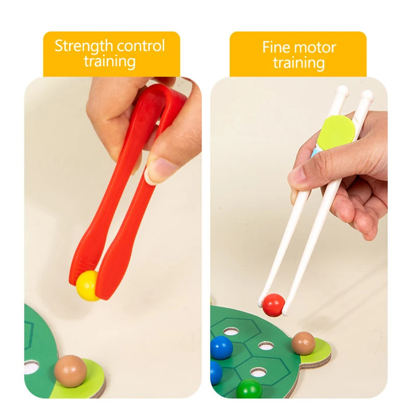 Wooden Car Pincer Bead Game For Toddlers