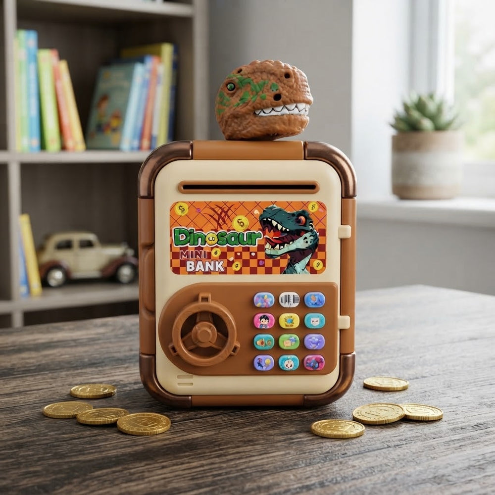 Manual Dinosaur Themed Musical ATM Suitcase