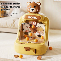Manual Kids Bear Themed Basketball Shooting Game Console