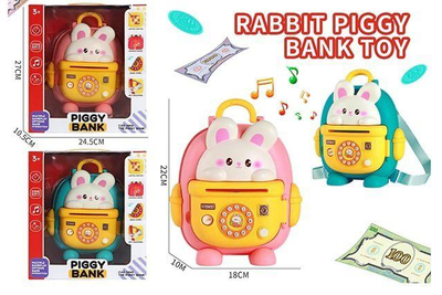 Manual Rabbit Theme ATM Backpack With Light & Music