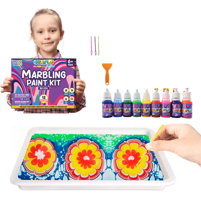 DIY Kids Magic Marbling Paint Art Kit