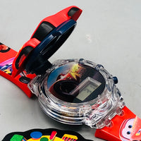 McQueen Theme Kids Digital Watch With Lights