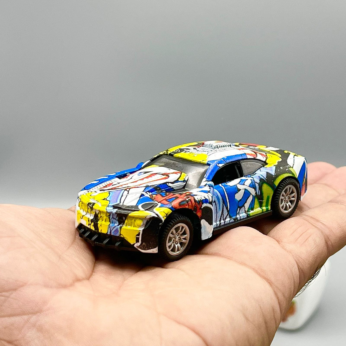 Diecast Graffiti Design Metal Cars - Set of 12