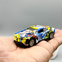 Diecast Graffiti Design Metal Cars - Set of 12