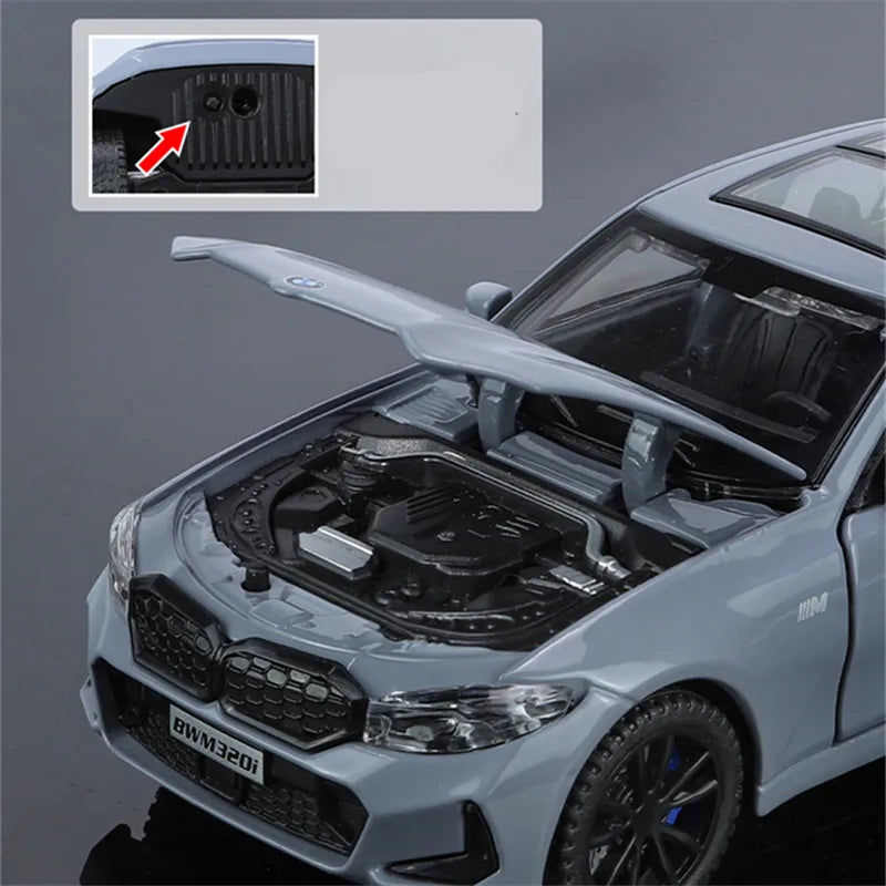 1:32 Diecast BMW 320i Light & Sound Model Car