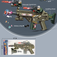 Kids Military Theme Telescopic Gun With Light & Sound