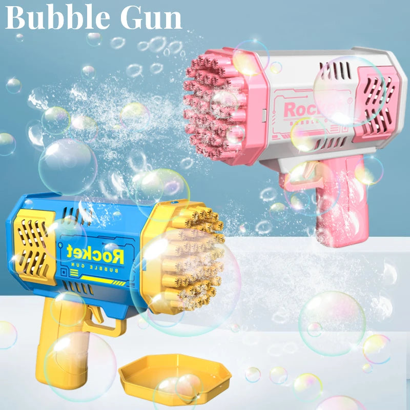40 Holes Mini Space Rocket Bubble Gun