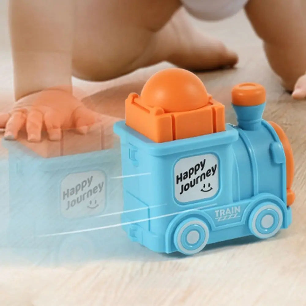Press & Go Cartoon Mini Train - 1Pc
