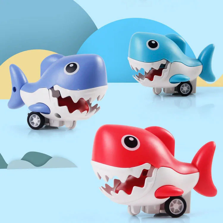 Inertial Press & Go Mini Shark Toy - 1Pc