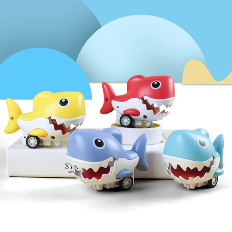 Inertial Press & Go Mini Shark Toy - 1Pc
