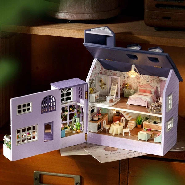 DIY Miniature Happy House With LED Lights