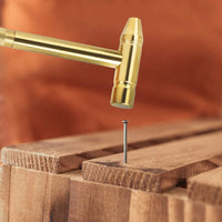 5in1 Portable Mini Brass Hammer With Screwdrivers